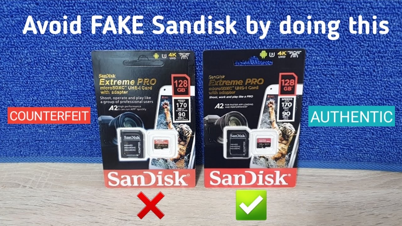 Поддельные и оригинальные карты памяти Sandisk Extreme Pro Micro SD | Как избежать поддельных кар...