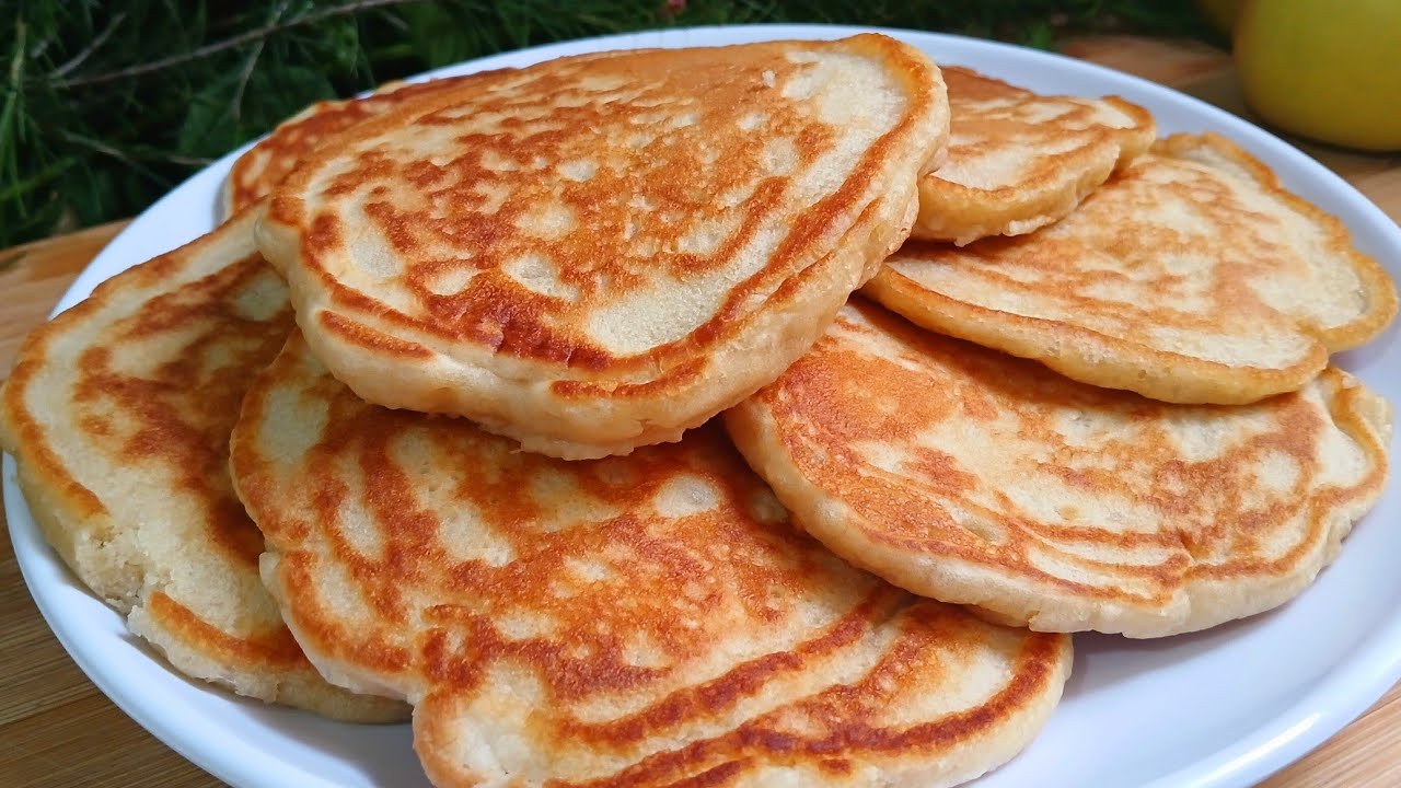 Juicy Apple Pancakes In just 5 Minutes! Simple and Delicious Breakfast/ Dessert Recipe