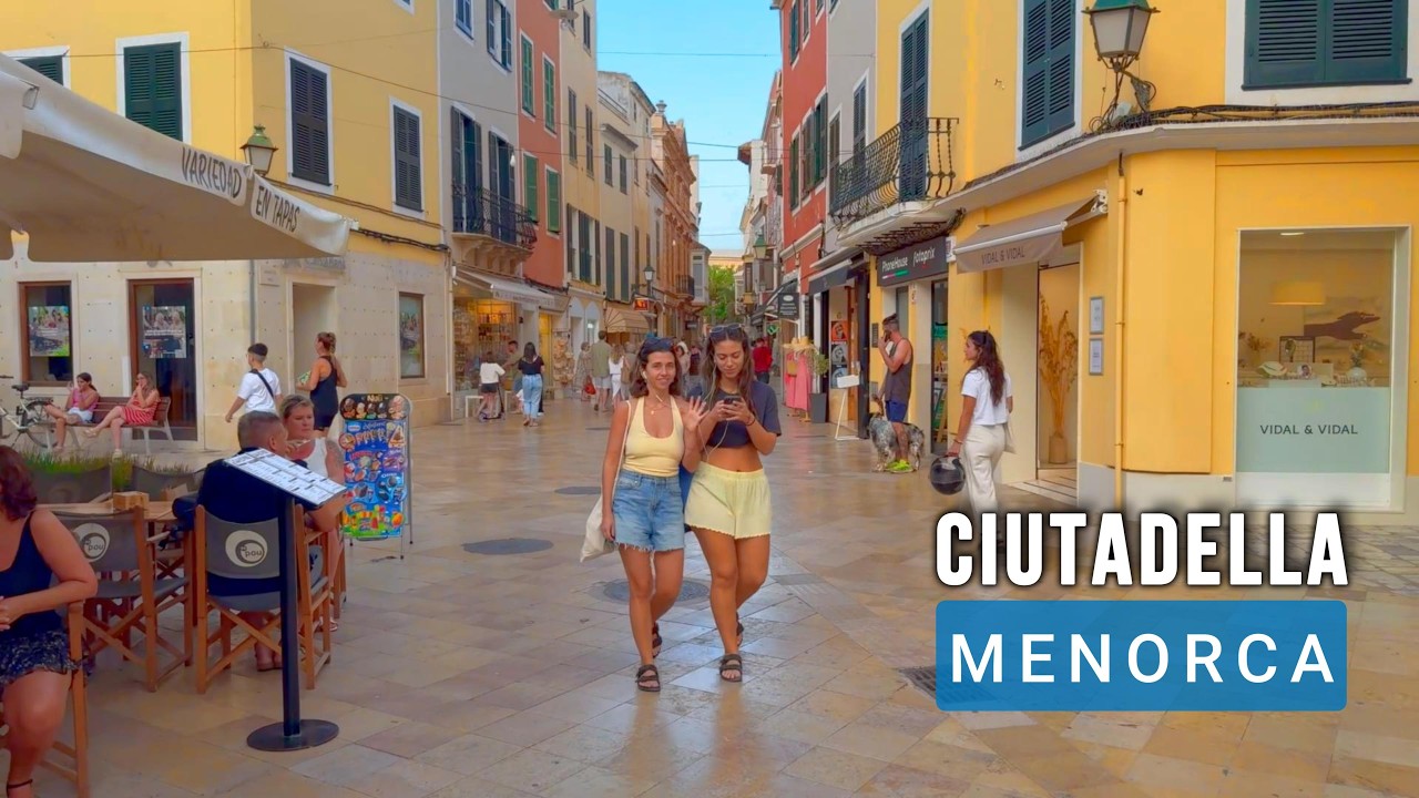 Ciutadella de Menorca Walking Tour 2026 🇪🇸| Boats, Scenic Streets & Shops | Must See 😍