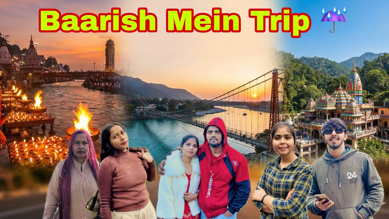 Baarish Mein Shuru Hui Rishikesh–Haridwar Trip 🚗☔ | Family Trip Vlog Part 1