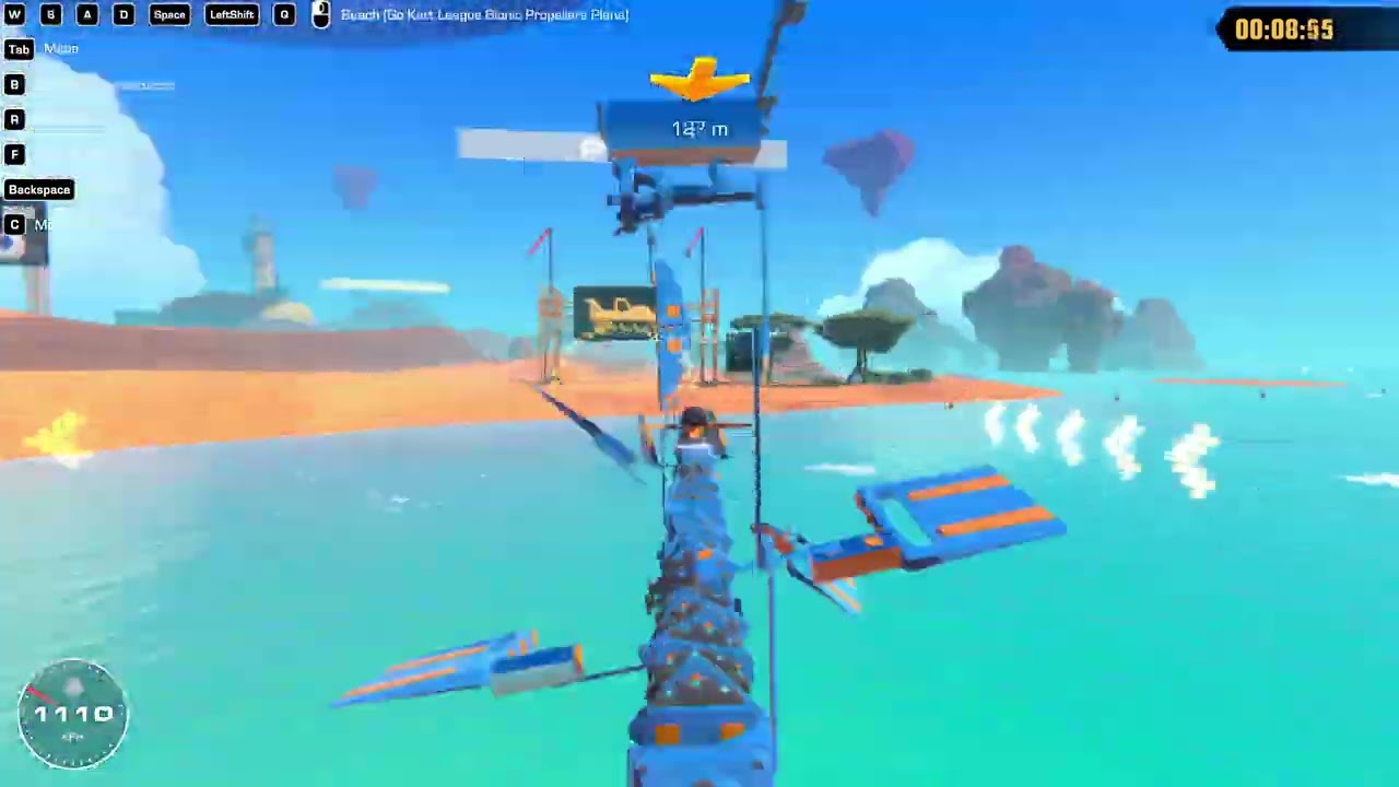 Trailmakers Race Island Beach (Go Kart League, Bionic Propellers, Plane) 8.95s (WR)