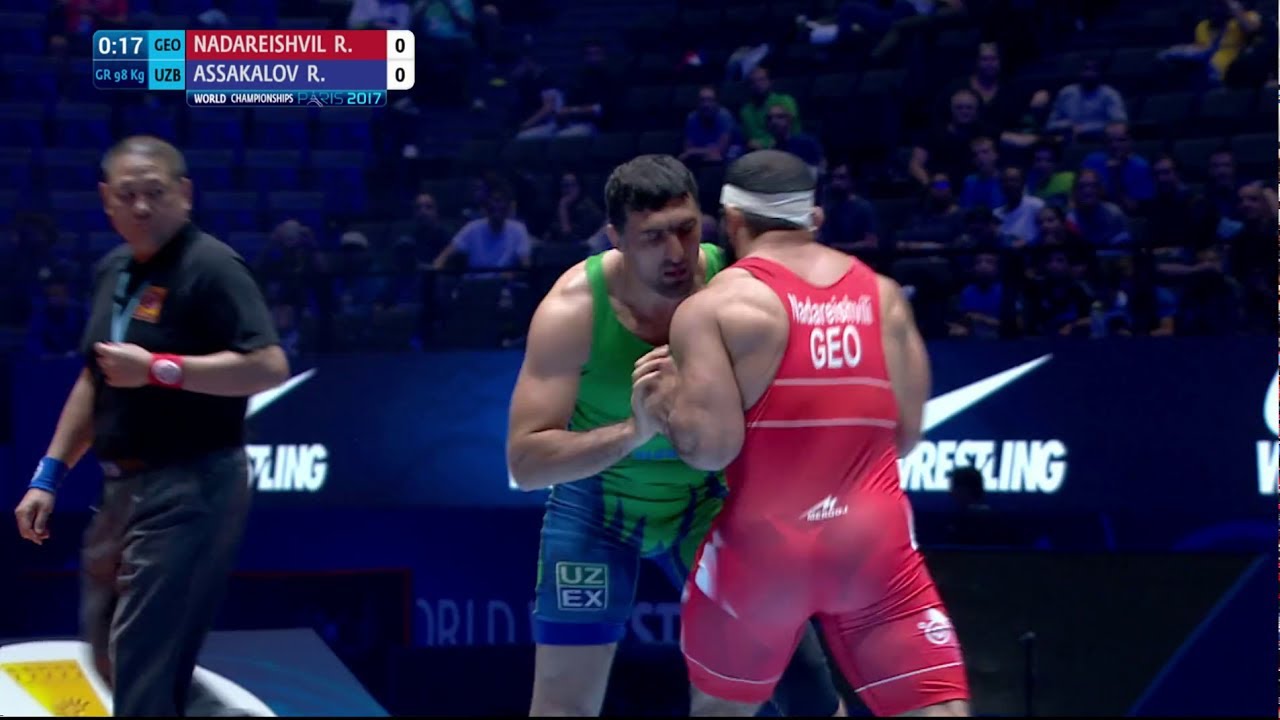 BRONZE GR - 98 kg: R. NADAREISHVIL (GEO) df. R. ASSAKALOV (UZB) by VPO1, 3-1