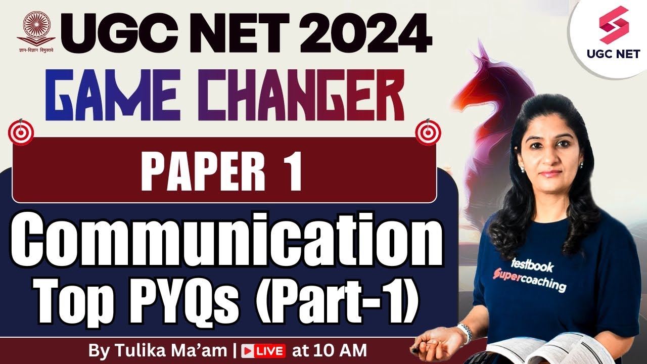 UGC NET 2024 Paper 1 | Paper 1 Communication PYQs | UGC NET Paper 1 | Tulika Mam