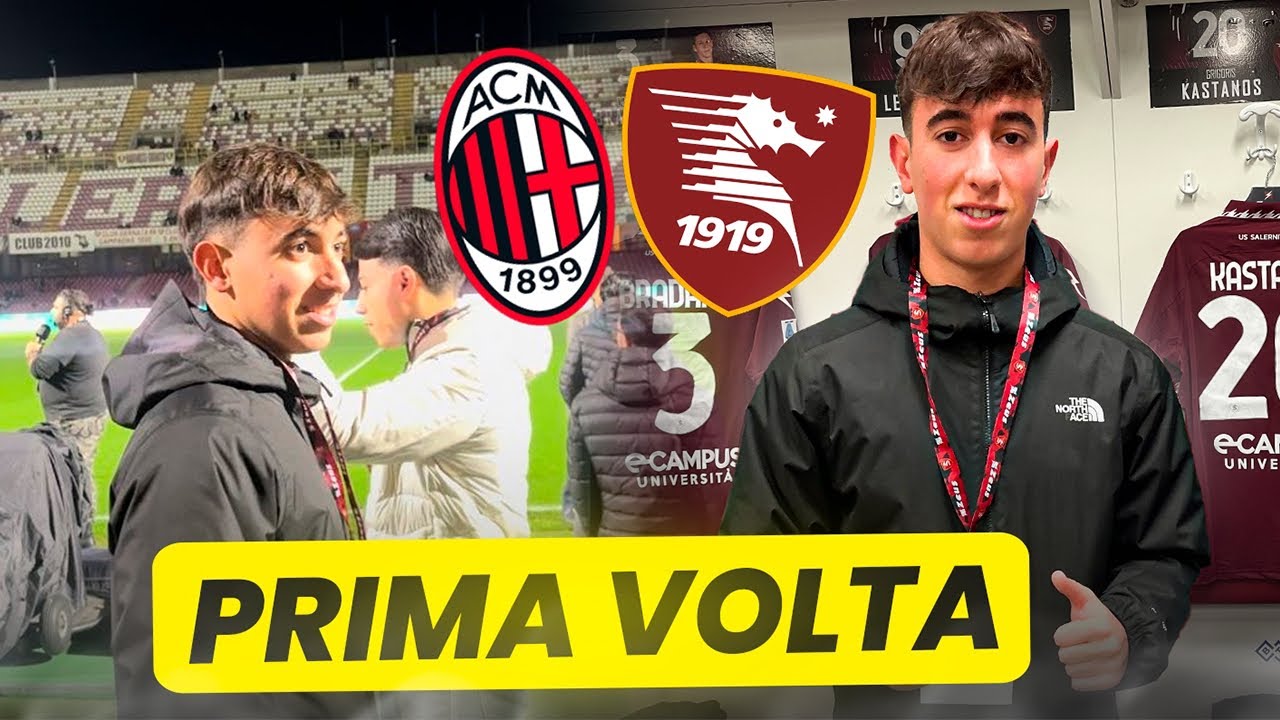 😍SONO ENTRATO IN CAMPO DURANTE SALERNITANA-MILAN!!!