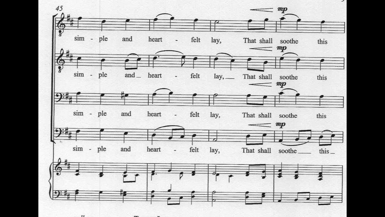 Byron Adams - Eventide for TTBB Choir (2012) [Score-Video]