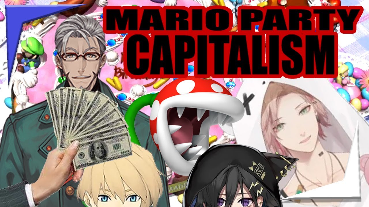 Mario Party with the boys turned into a look into the ugly side of capitalism [Holostars EngSub]