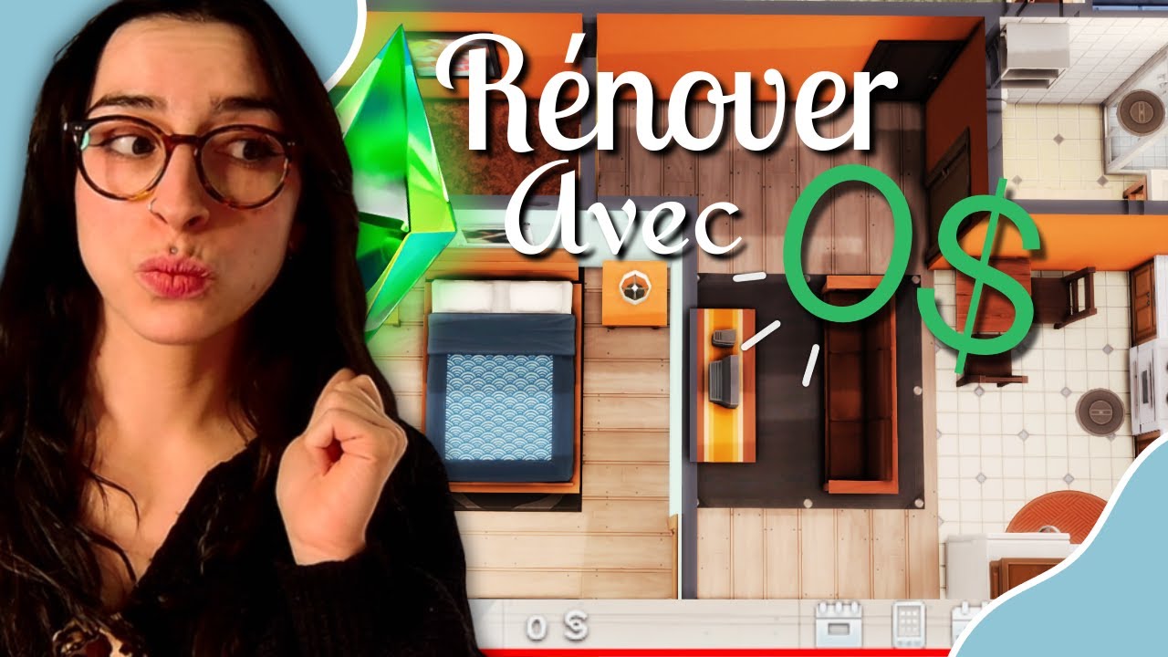 Je dois RÉNOVER cet appartement avec 0 Simflouz ! | CHALLENGE Les Sims 4