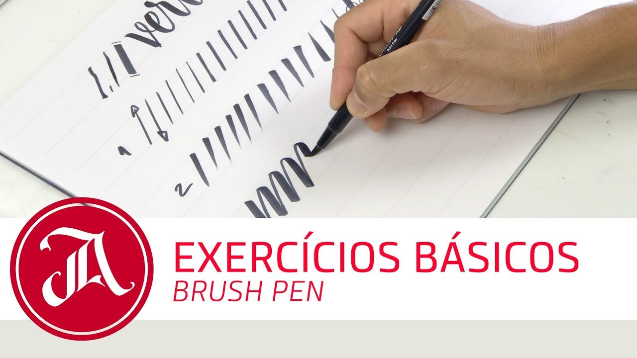 Brush Pen - Exercícios básicos
