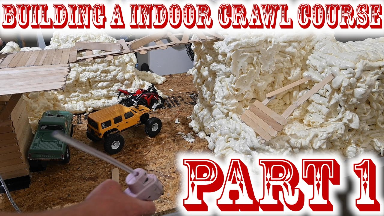 BUILDING A INDOOR CRAWLER COURSE | PART 1 | AXIAL SCX24 |