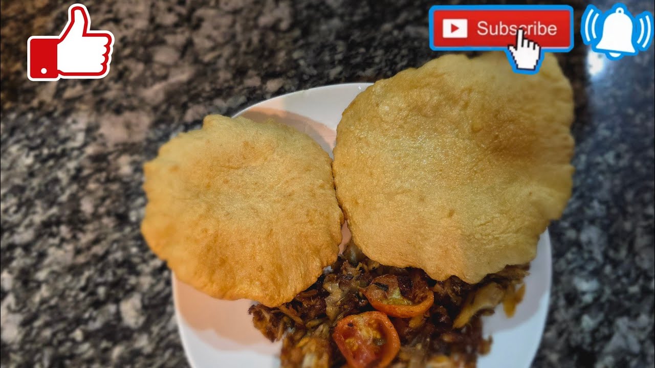 Guyanese  style Salt fish and bake