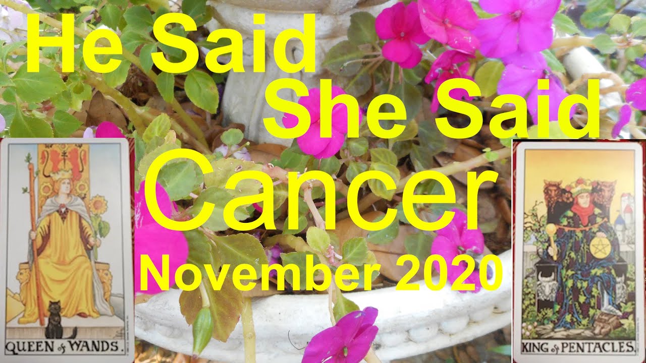 Cancer SIREN SONG November 2020 Duo Tarot He Said She Said