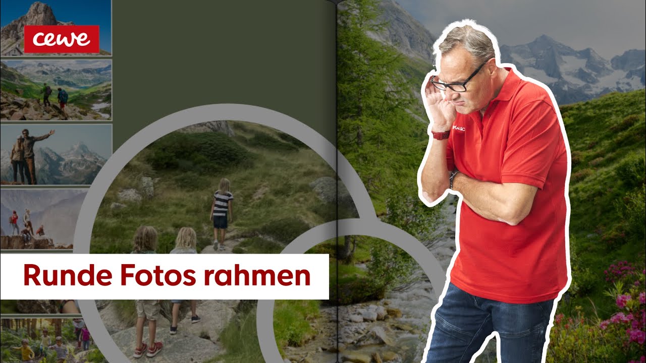 Runde Fotos rahmen