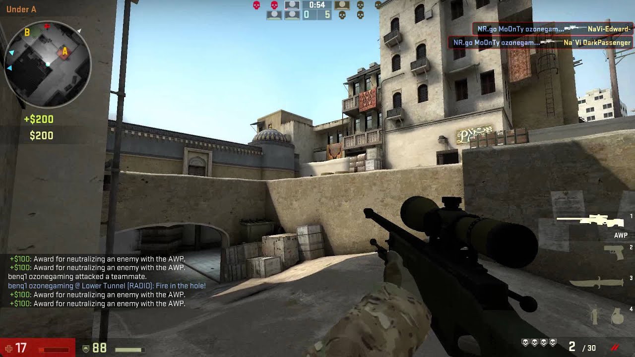 MoOnTy awp ace vs NaVi - pracc de_dust2_se