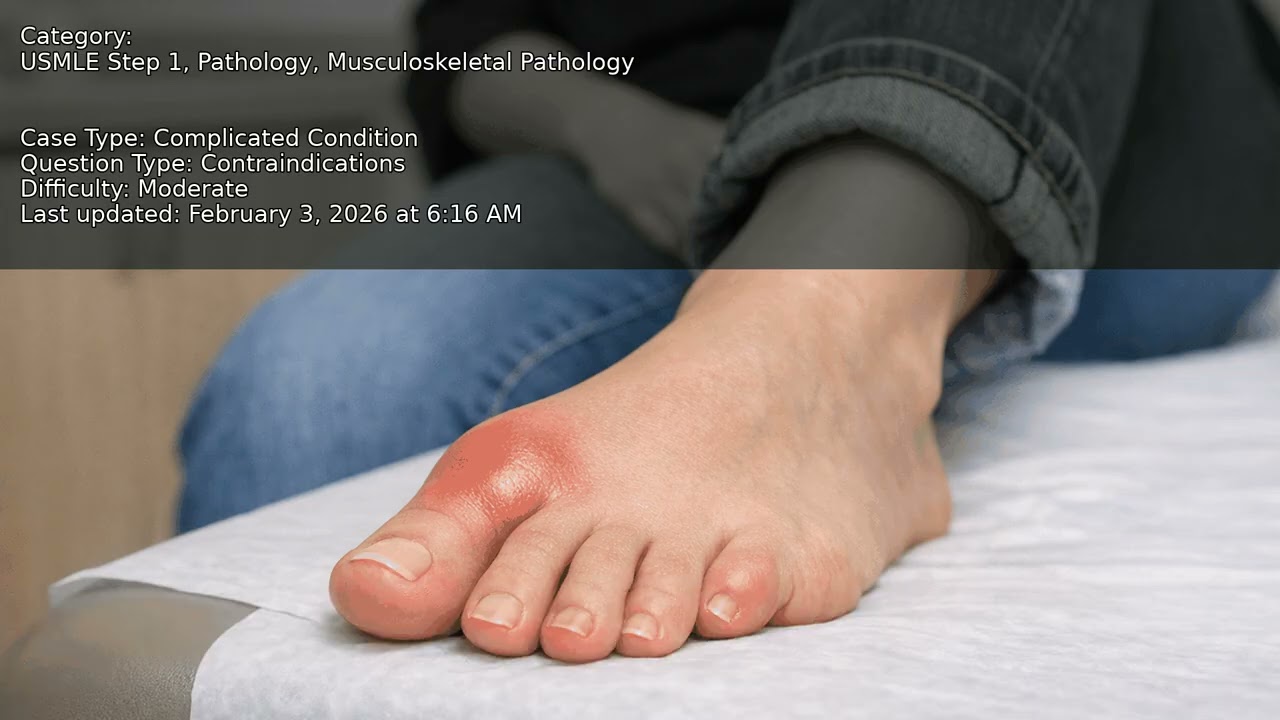 Musculoskeletal Pathology, Pathology, USMLE Step 1 - Full Vignette with Extended Explanations