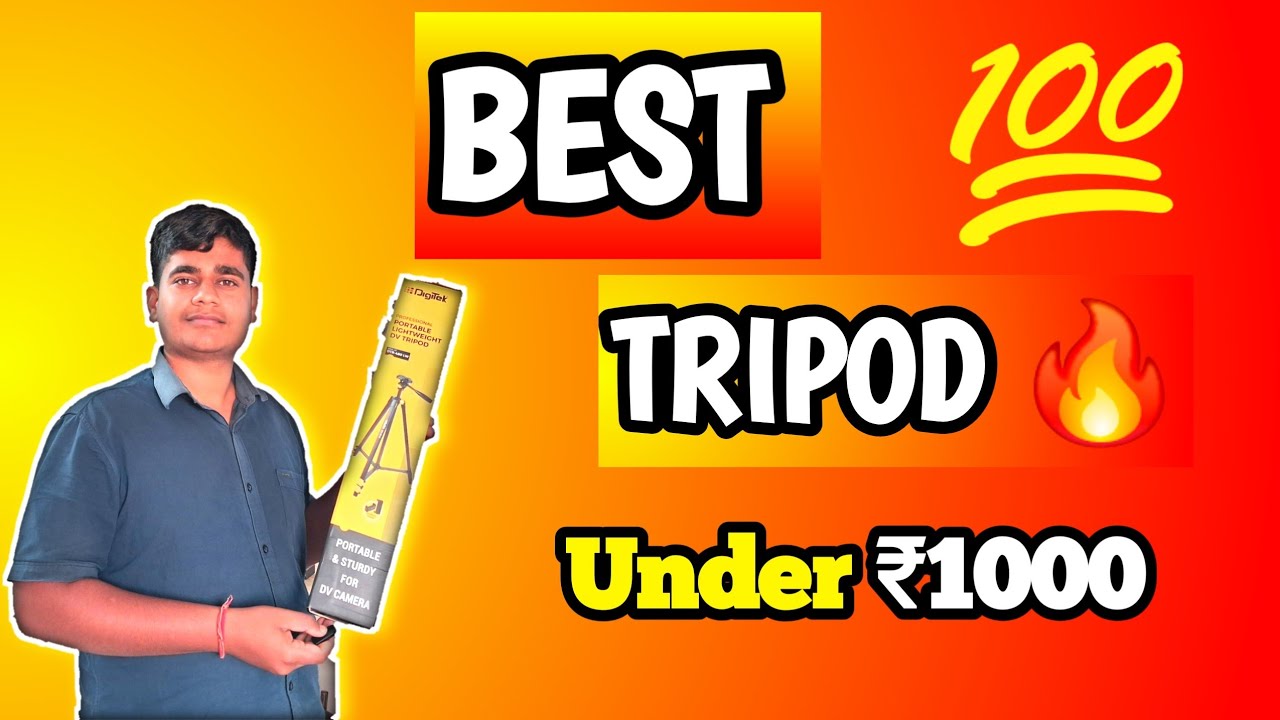 DJI Tech DTR 480LW Tripod Review 🔥 ₹1000 के अंदर Best Budget Tripod? 