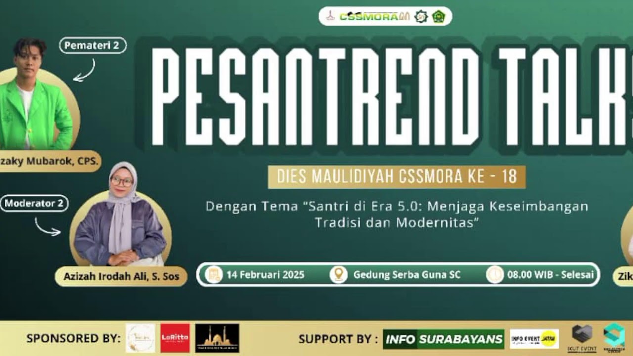 WEBINAR ENTREPRENEURSHIP CSSMoRA UINSA