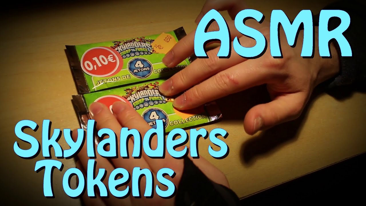 Unboxing  Skylanders Tokens  - No voice [ ASMR ]