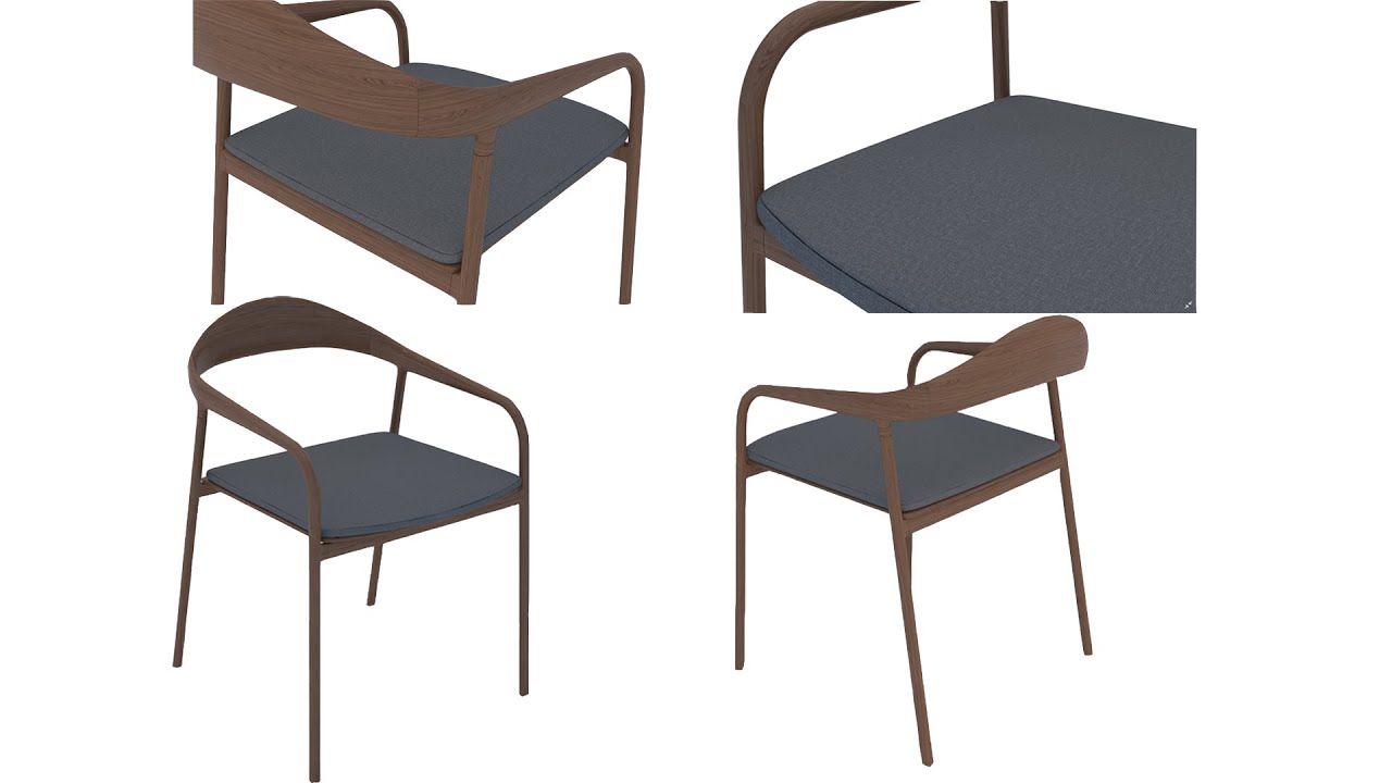 Autodesk 3ds Max Modern Chair Modeling ( 3ds max sandalye modelleme)