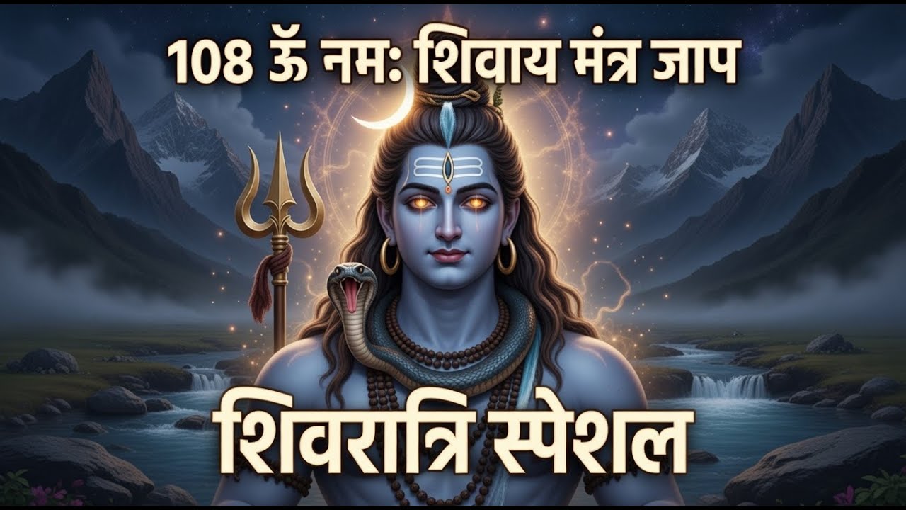 शक्तिशाली ॐ नमः शिवाय मंत्र | 108 जाप | महाशिवरात्रि स्पेशल #shiv #shivshakti #bhakti #mantra #shiva