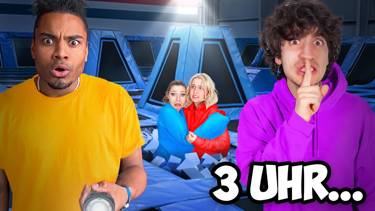 EINBRECHEN im TRAMPOLINPARK um 3 Uhr Nachts 😰 | Flyhaus