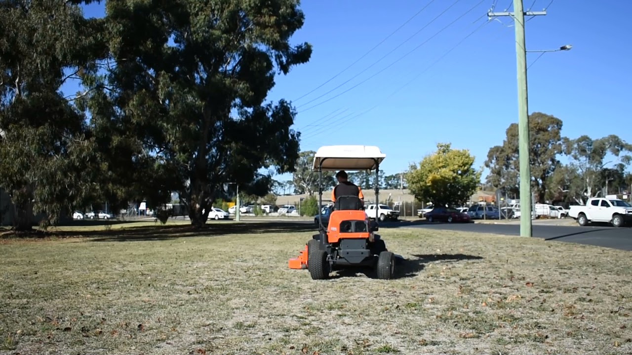 Kubota F3680 Out Front Mower Demonstration  Part 1
