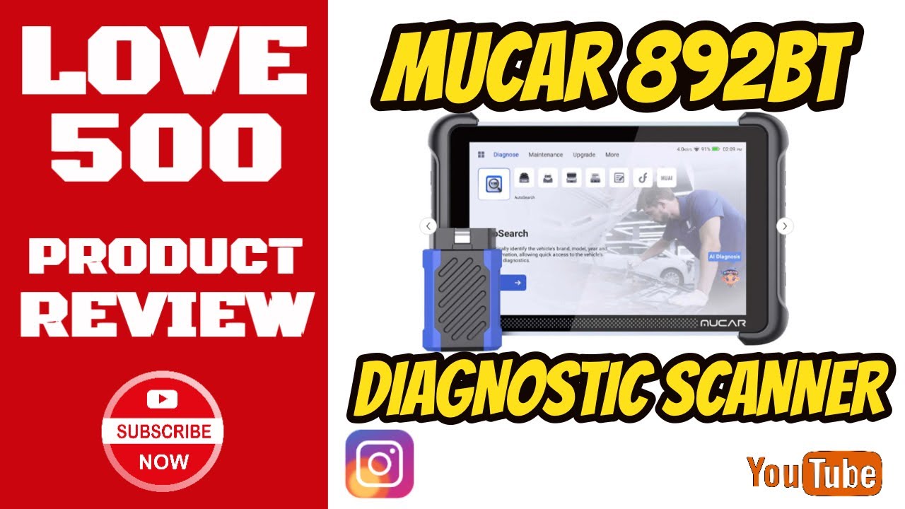 MUCAR 892BT Car Diagnostics - The best I've seen - Review