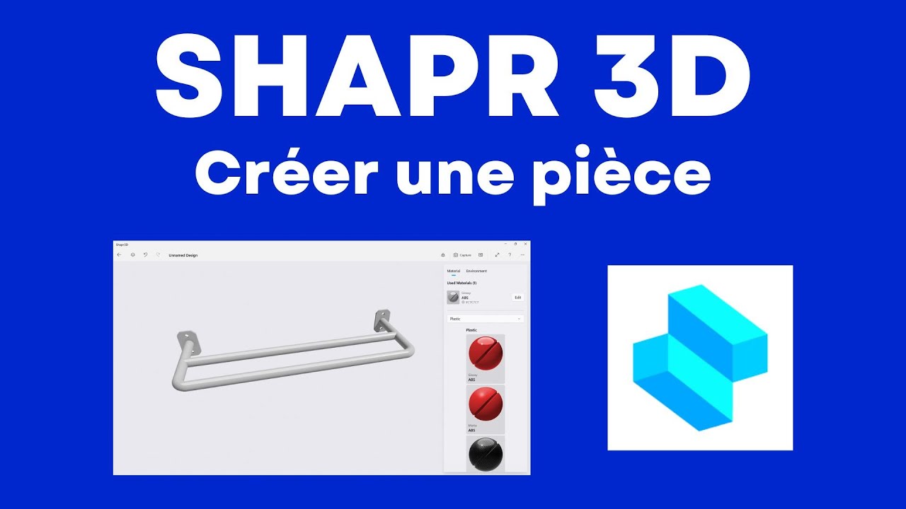 Shapr 3D créer une pièce
