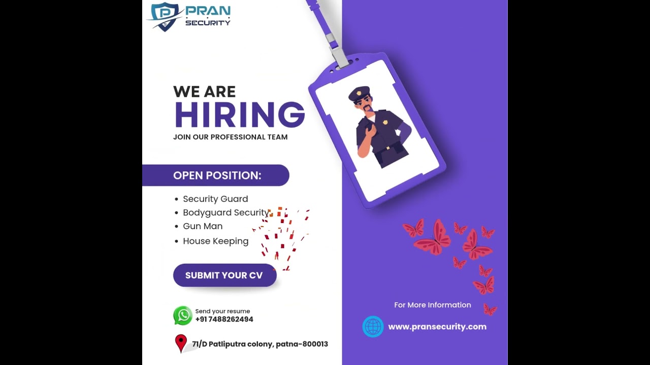 📢 Job Alert in Patna | Security Guard Recruitment Open | Apply Now