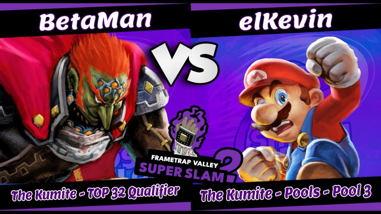 FrameTrap Valley Super Slam 2 - BETAMAN (GANONDORF) Vs. ELKEVIN (MARIO) - SINGLES POOL 3 - SSBU