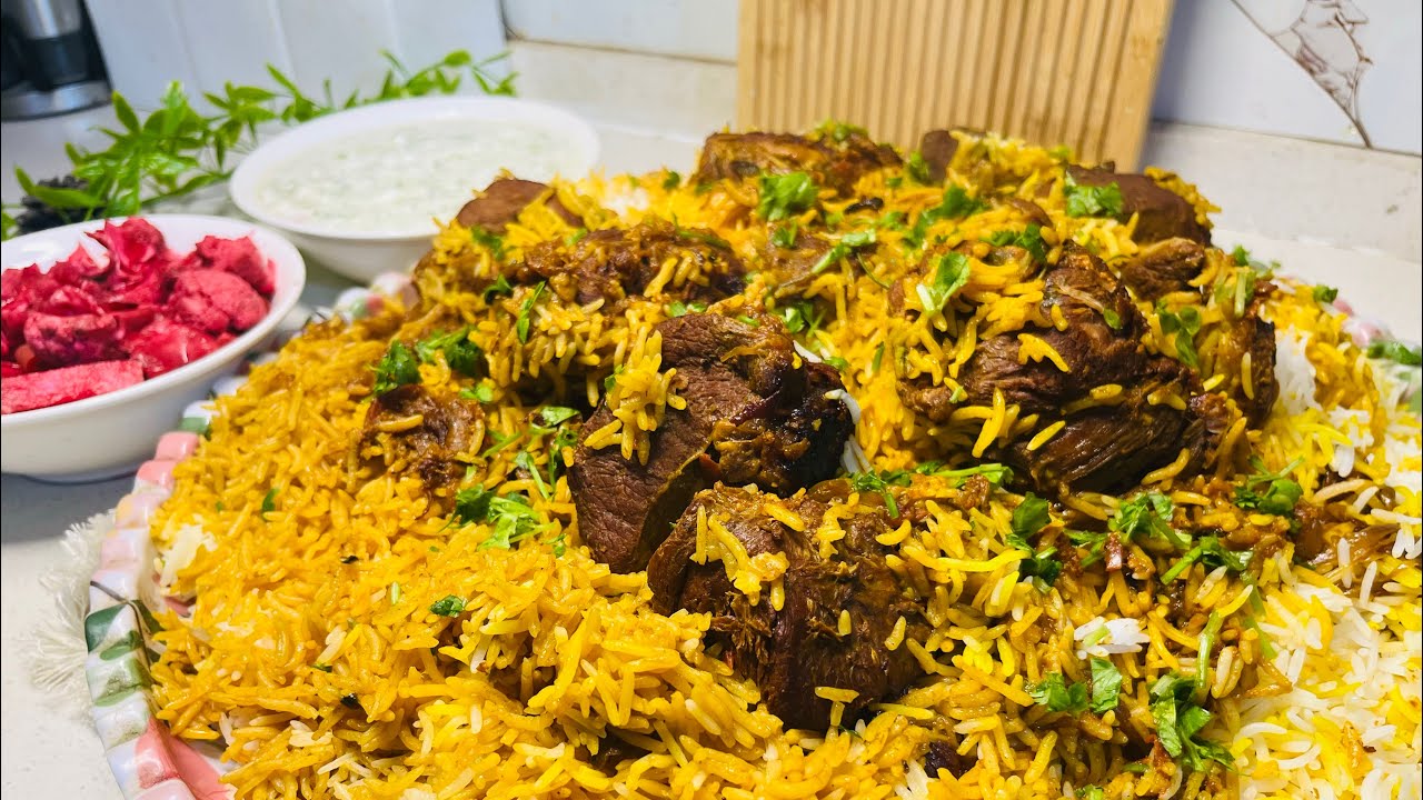 عمل الرز باللحم ..طريقة سهله تنفع في شهر رمضان الكريم جرّبوها اكيد سوف تعجب الجميع 👍