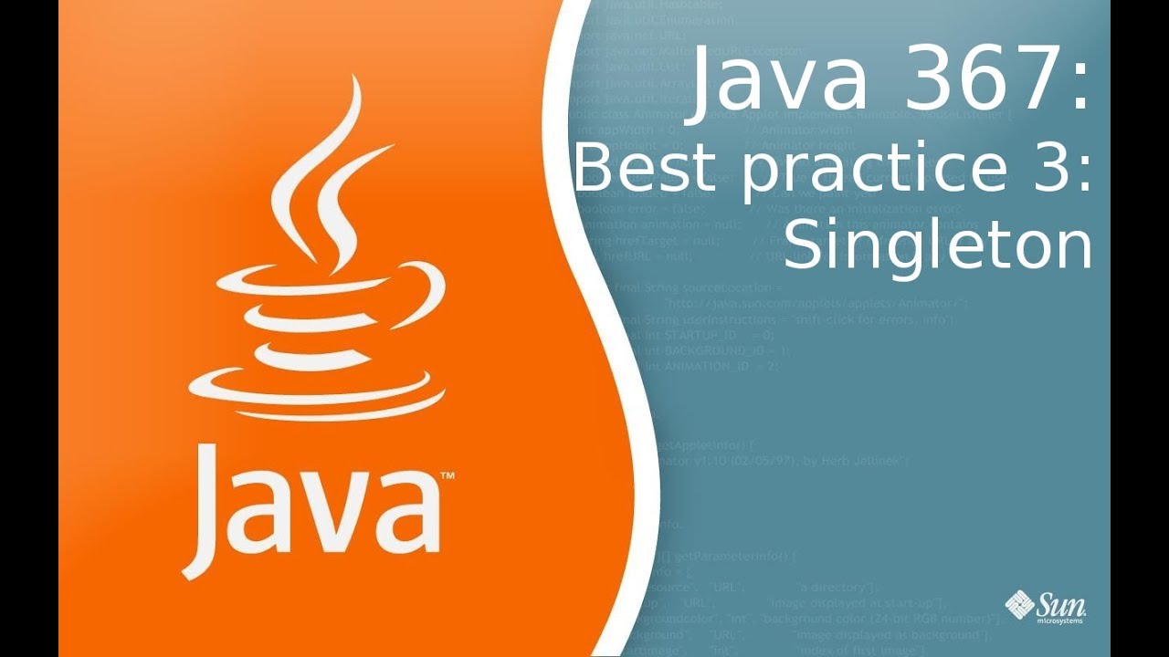 Урок Java 367: Best practice 3: Singleton