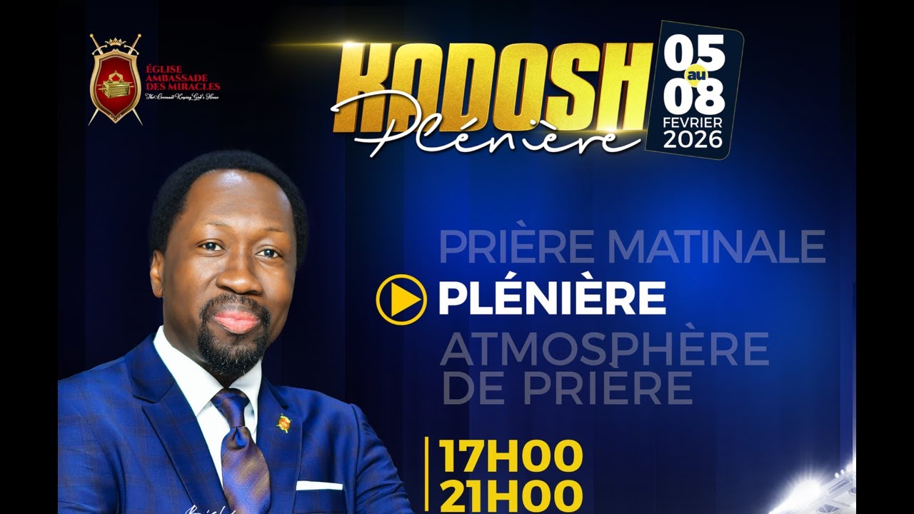 SESSION PLENIERE-KADOSH 2026 I JOUR 6  I VEN 06 FEV 2026 I BISHOP OMI