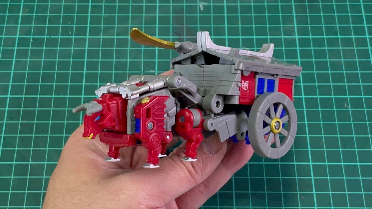 Transformers Timelines Age of Samurai Optimus Prime (Ox Cart mode to Samurai Themed Robot mode)