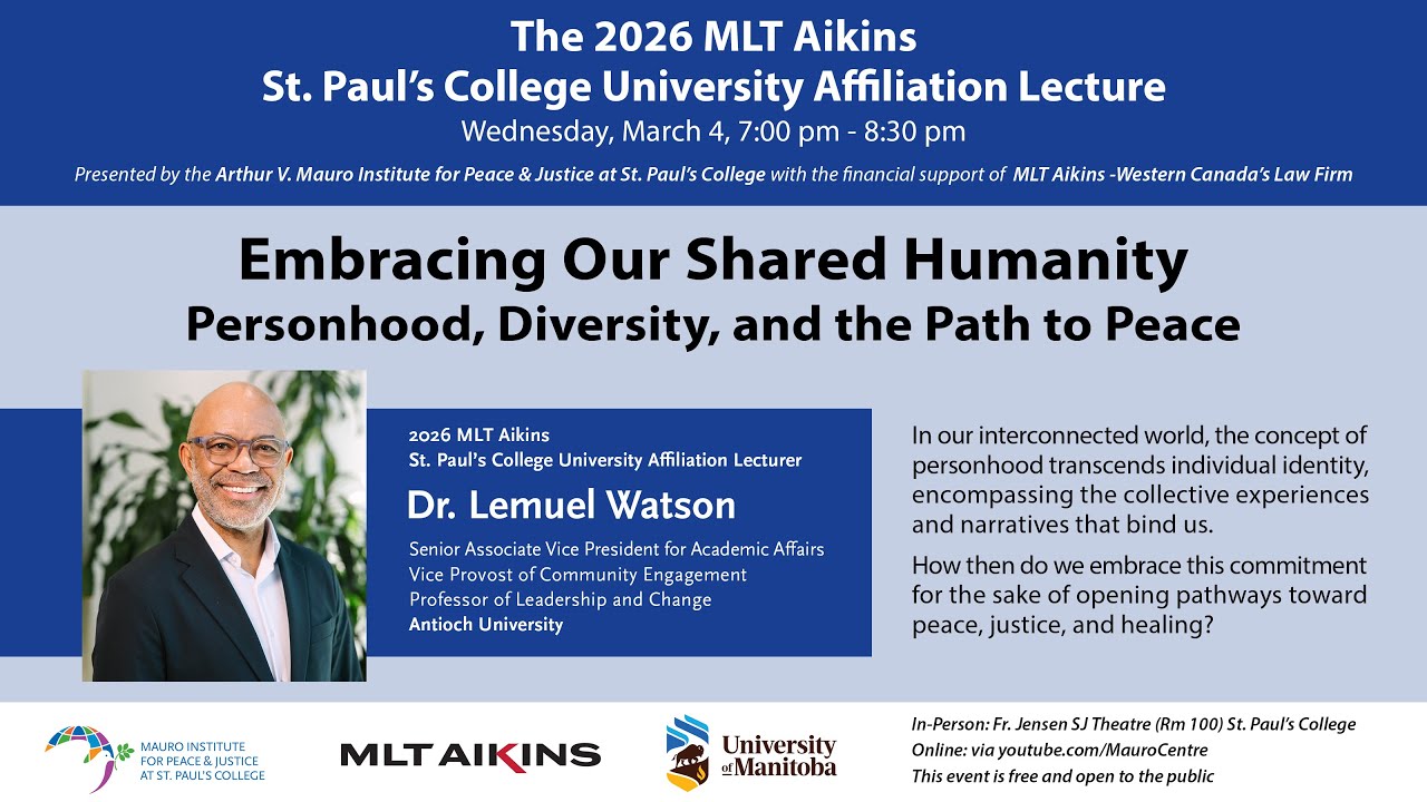 Dr. Lemuel Watson: MLT Aikins St. Paul's College University Affiliation Lecture 2026