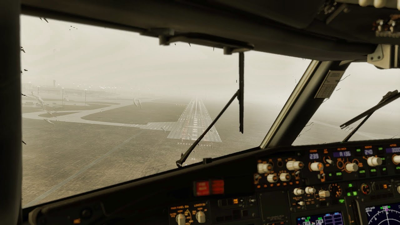 Trying to get into Edinburgh during Storm Eowyn | ZIBO MOD 737 | X-Plane 12
