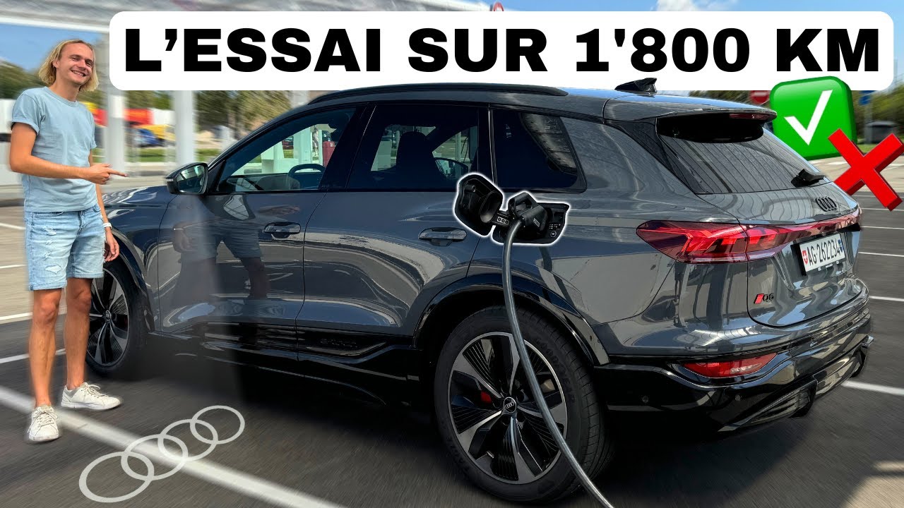 1'800 KM en Audi Q6 e-tron: l'essai RÉALITÉ sur long trajet !