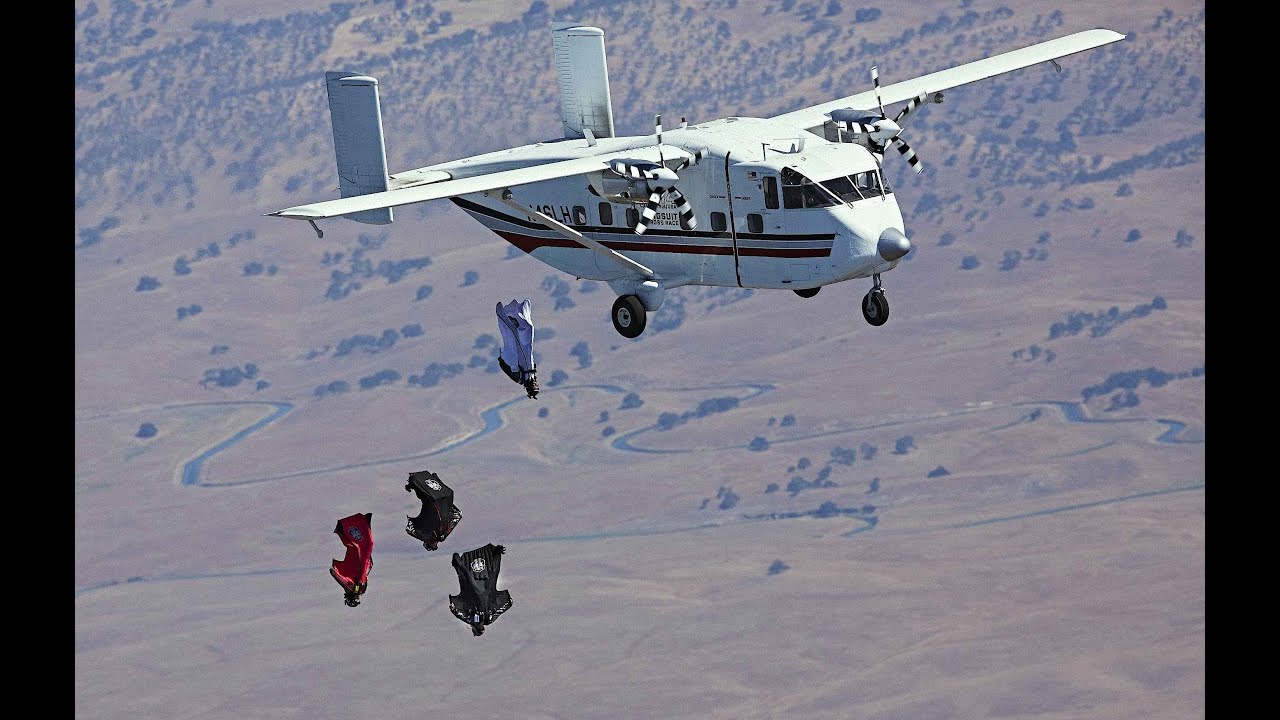 First-Ever Wingsuit 4 Cross Race - Red Bull Aces 2014