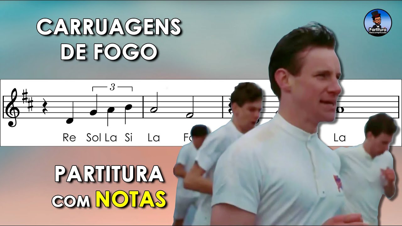Carruagens de Fogo | Partitura com Notas para Flauta Doce, Violino + Playback | Vangelis