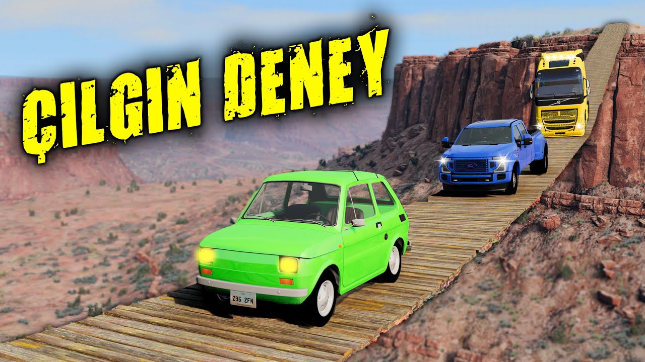 ARABALARI SALLANAN KÖPRÜ İLE İMTİHANI | Bridge Accidents | // çılgın deney // BeamNG.drive