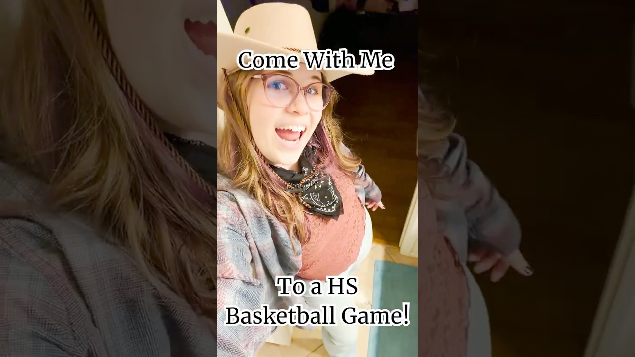 Come With Me to a HS Basketball Game!  #highschool #basketball #senioryear #school #teen #vlog