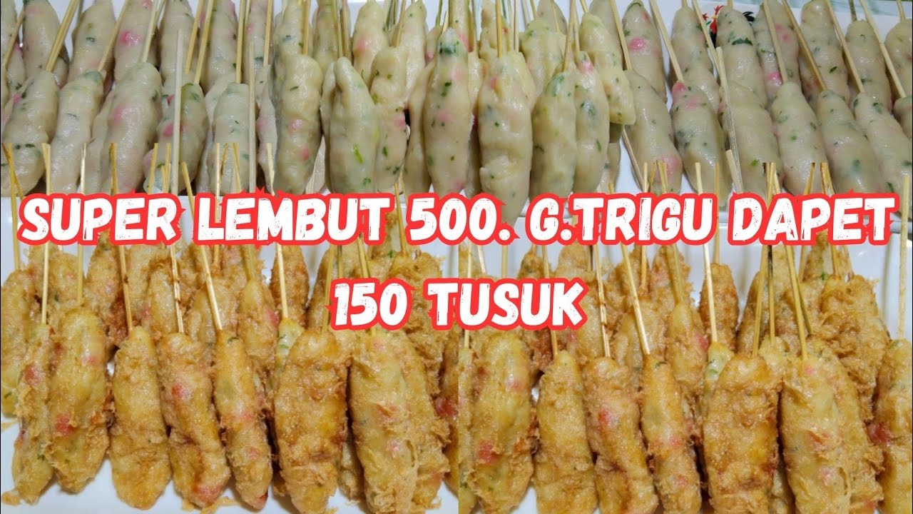 SUPER LEMBUT‼️MODAL 500 G TEPUNG TRIGU DAPET 150 TUSUK JAJANAN ANAK SEKOLAH  ‼️@cilokbangjun