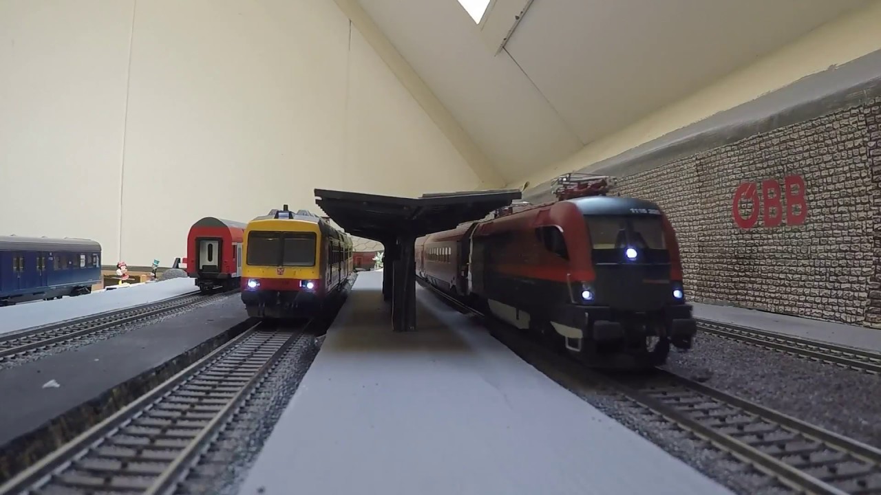 Meine Märklin H0 Modellbahn und ÖBB Ansagen Teil 1 [1080p, GoPro]