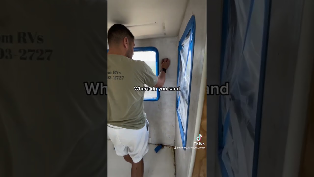 How to paint prep an RV