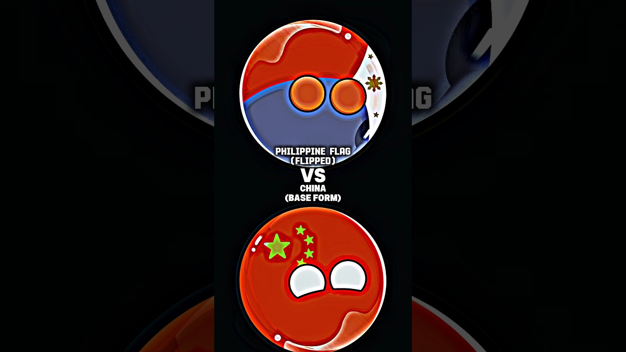 Philippines (Flipped) vs China! 🇨🇳🇵🇭 #countryballs #philippines #china