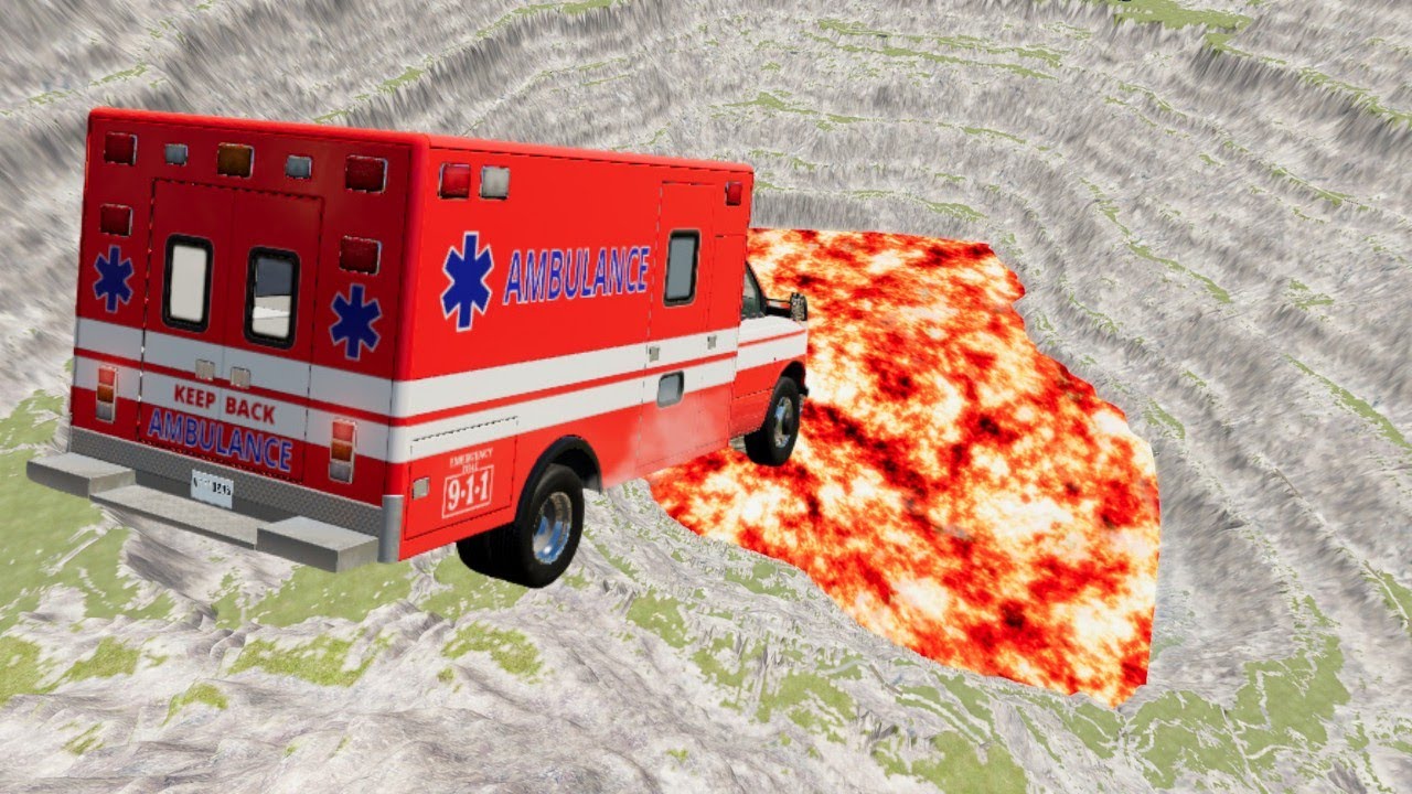 BeamNG.Drive #6 Leap Of Death Car Jumps and Falls Crashes