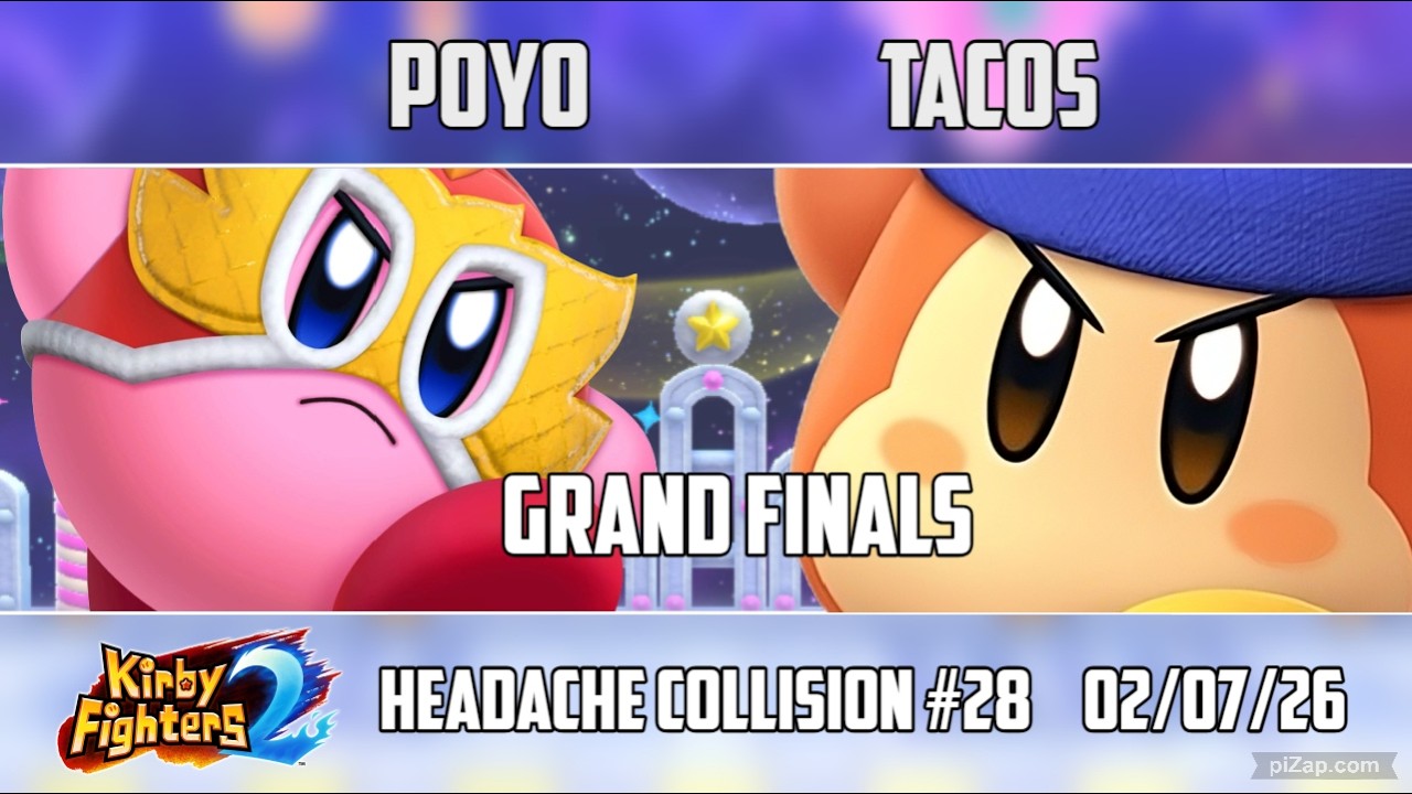 Poyo (Wrestler) vs Tacos (Bandana Waddle Dee) Kirby Fighters 2 Tournament Headache Collision #28