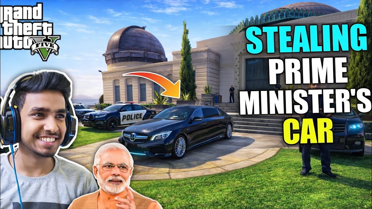 I STOLE PRIME MINISTER'S CAR | GTA V GAMEPLAY #1