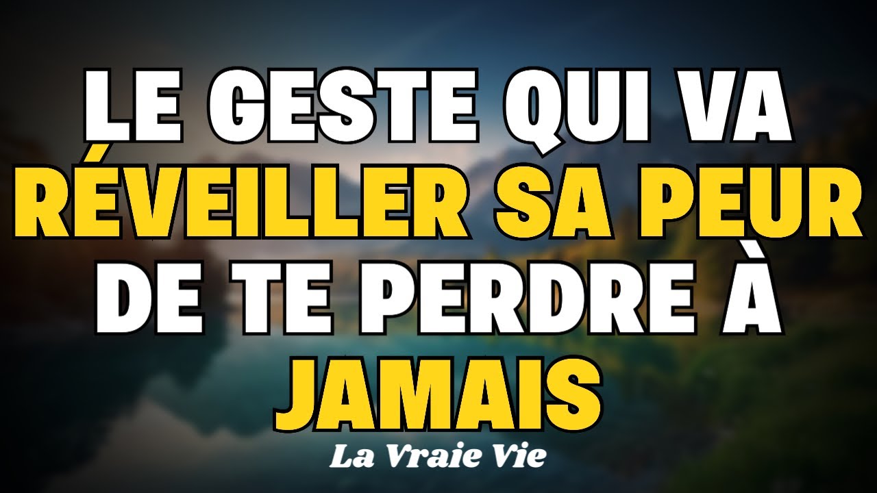 Un seul geste et il n&rsquo;osera plus parler de s&eacute;paration