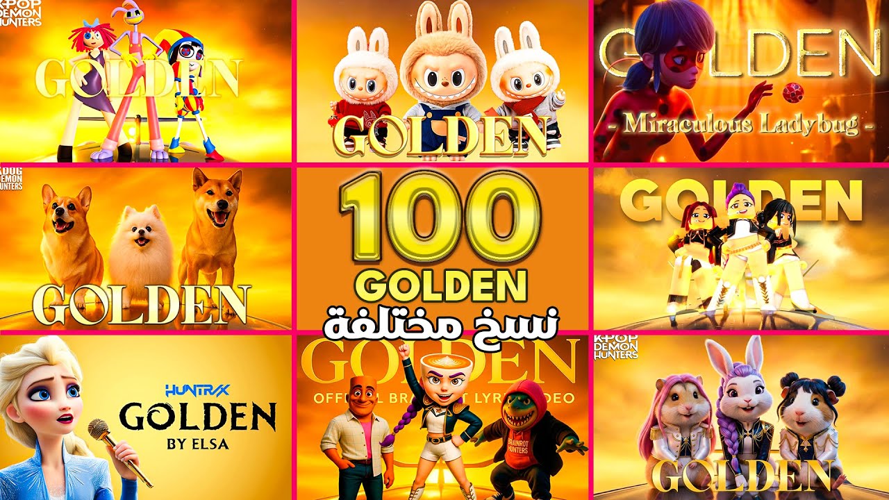 أغاني “GOLDEN” لـ Huntr/x بنسخ مختلفة ~ خمن أغنية GOLDEN | KPOP DEMON HUNTERS | مسابقة القندس