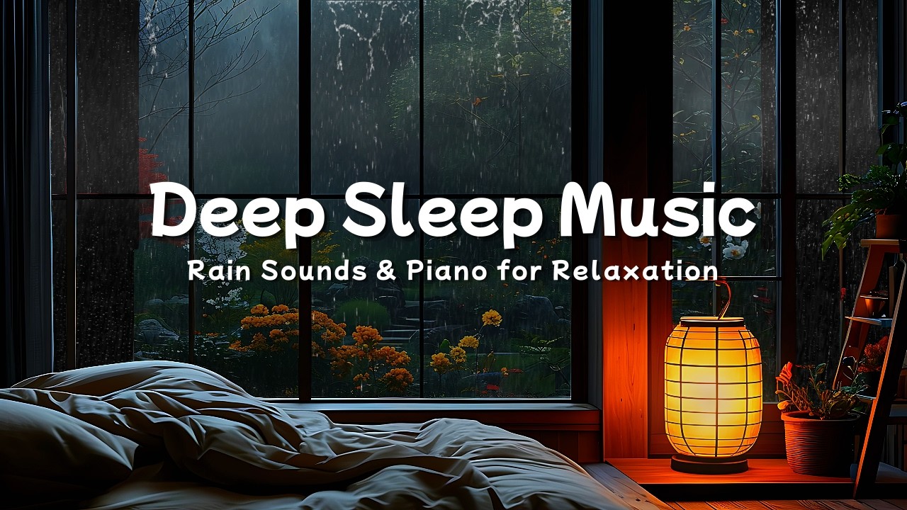 Deep Sleep Music with Rain Sounds & Piano – Relax Mind, Reduce Anxiety and Sleep Peacefully